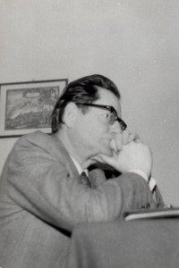 Jerzy Wojtowicz w czasie zebrania Zakładu Historii Powszechnej i Polskiej XVI–XVIII w.; Toruń, 14.12. 1978 (Fotokronika IHiA) 